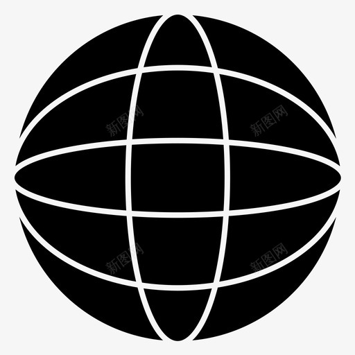 全球互联网世界图标svg_新图网 https://ixintu.com 世界 互联网 全球