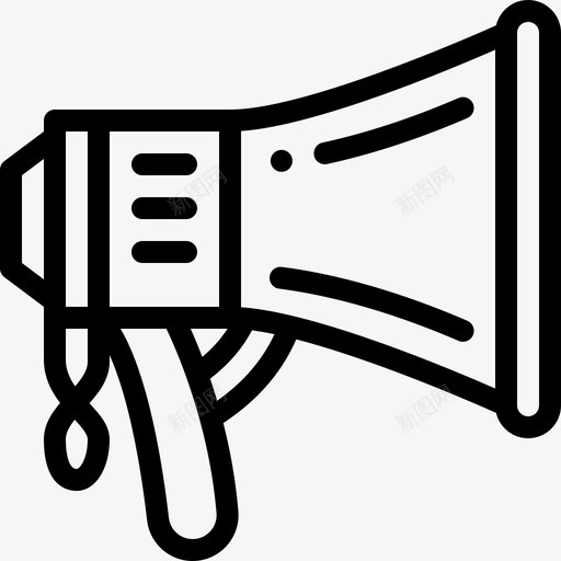 扩音器电子商务81线性图标svg_新图网 https://ixintu.com 扩音器 电子商务81 线性
