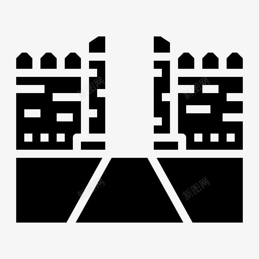 thaphae门清迈泰国北部图标svg_新图网 https://ixintu.com thaphae门 泰国北部 泰国实心 清迈