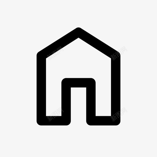 主页房子主菜单图标svg_新图网 https://ixintu.com 主菜单 主页 导航 房子 用户界面