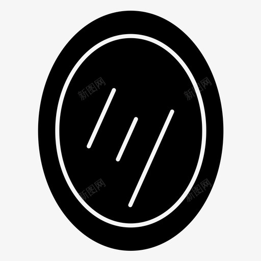 镜子面镜口袋镜图标svg_新图网 https://ixintu.com 口袋镜 镜子 面镜
