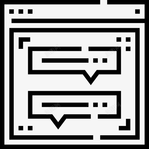 聊天互联网技术5线性图标svg_新图网 https://ixintu.com 互联网技术5 线性 聊天