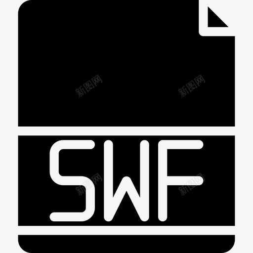Swf文件扩展名4填充图标svg_新图网 https://ixintu.com Swf 填充 文件扩展名4