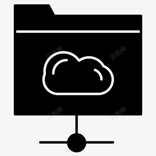 共享云文件夹图标svg_新图网 https://ixintu.com 云 共享 共享文件夹 文件夹