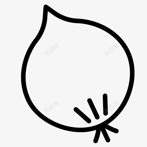水果和蔬菜食品健康图标svg_新图网 https://ixintu.com 健康 水果和蔬菜 洋葱 食品