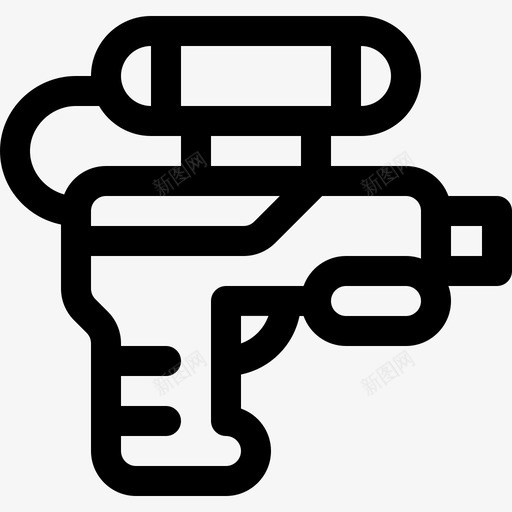 水枪泰国5线性图标svg_新图网 https://ixintu.com 水枪 泰国5 线性