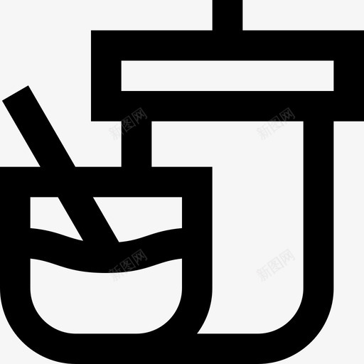 茶英国轮廓直线图标svg_新图网 https://ixintu.com 直线 英国轮廓 茶