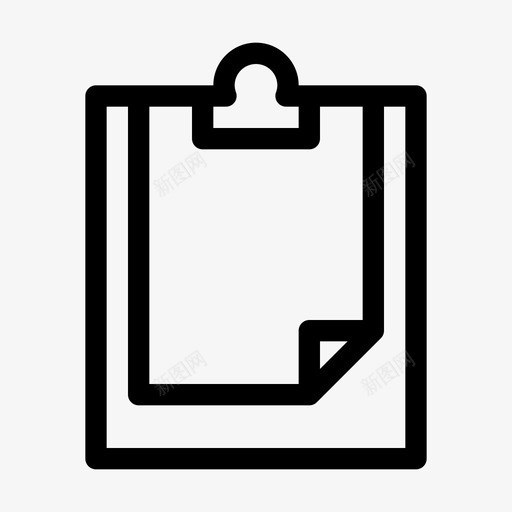 粘贴剪贴板文档图标svg_新图网 https://ixintu.com 剪贴板 文档 笔记 粘贴 纸张