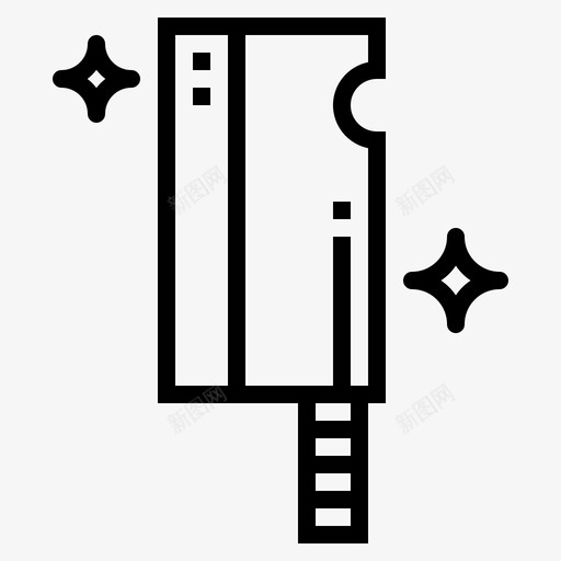 刀屠夫切肉刀图标svg_新图网 https://ixintu.com 刀 切肉刀 屠夫 烹饪 肉