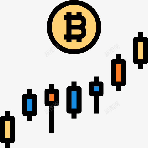 比特币比特币18线性颜色图标svg_新图网 https://ixintu.com 比特币 比特币18 线性颜色