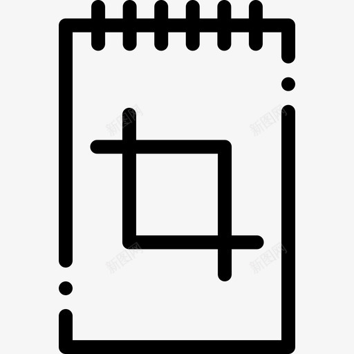 记事本平面师8线性图标svg_新图网 https://ixintu.com 平面设计师8 线性 记事本