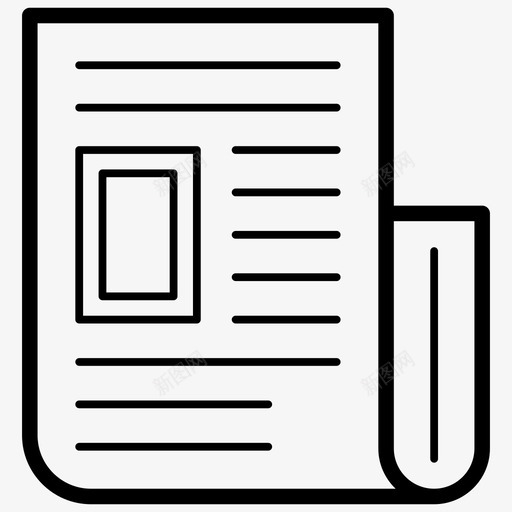 新闻卷轴商业报纸通讯纸图标svg_新图网 https://ixintu.com 商业报纸 折叠纸 搜索引擎优化和网络线路图标 新闻公告 新闻卷轴 通讯纸