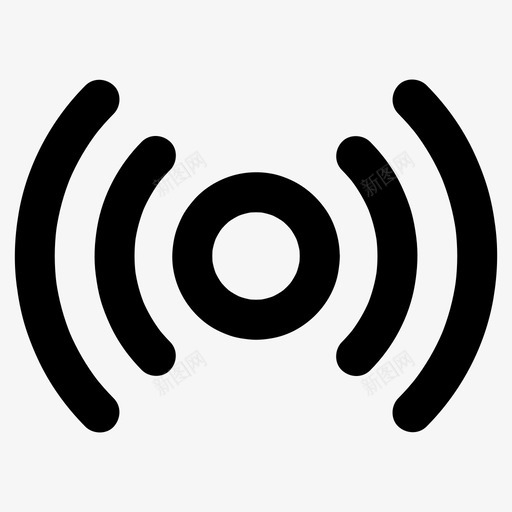 环绕声音乐信号图标svg_新图网 https://ixintu.com 信号 基本图标所有尺寸 声音 无线 环绕声 音乐