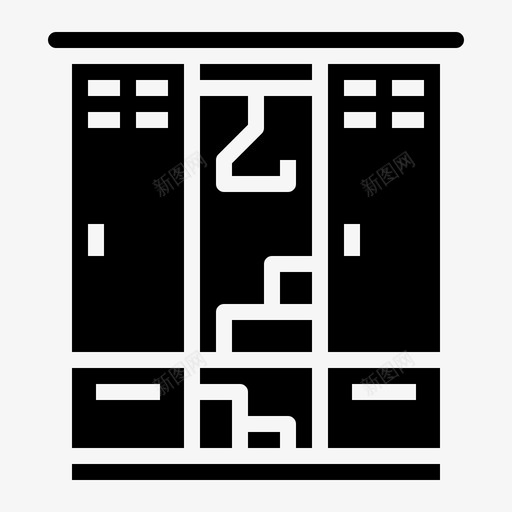 储物柜衣柜运动用品图标svg_新图网 https://ixintu.com 储物柜 泰拳实心 衣柜 运动用品