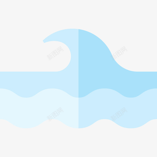 波浪水上公园11号平坦图标svg_新图网 https://ixintu.com 平坦 水上公园11号 波浪
