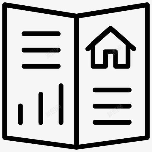 小册子广告传单图标svg_新图网 https://ixintu.com 传单 小册子 市场营销1新 广告 时事通讯