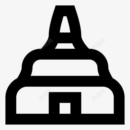 宝塔亚洲佛陀图标svg_新图网 https://ixintu.com 亚洲 佛教 佛陀 宝塔 寺庙 神奇的泰国