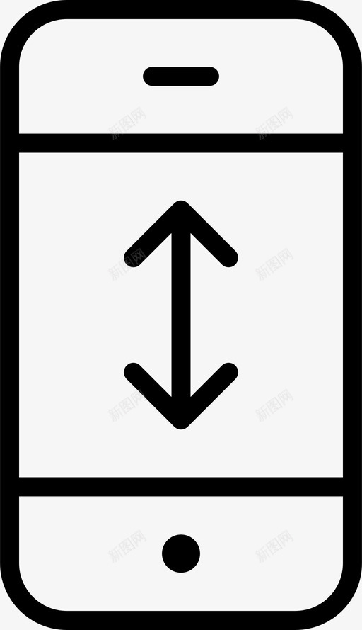 手机尺寸高度图标svg_新图网 https://ixintu.com 尺寸 屏幕 手机 数字化薄 高度