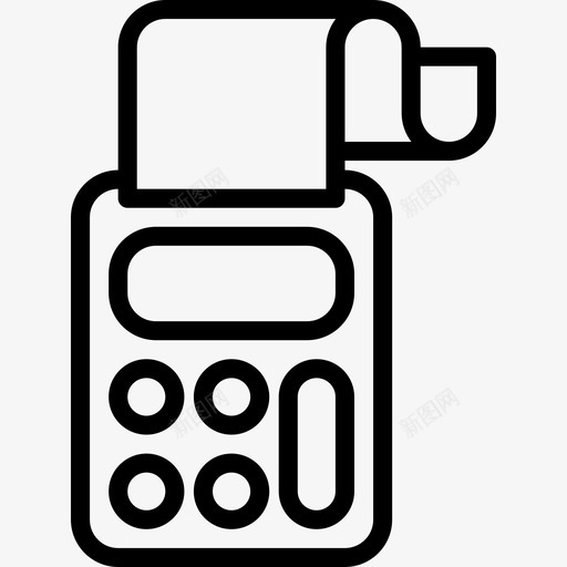 票证计算直线图标svg_新图网 https://ixintu.com 直线 票证 计算