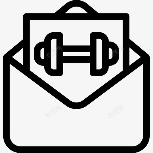 邮寄健身74直系图标svg_新图网 https://ixintu.com 健身74 直系 邮寄