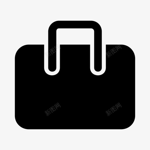商务包箱子图标svg_新图网 https://ixintu.com 办公室 包 商务 手提箱 箱子