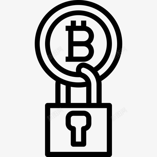 比特币比特币20线性图标svg_新图网 https://ixintu.com 比特币 比特币20 线性