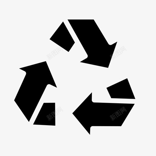 回收生态标志图标svg_新图网 https://ixintu.com 回收 标志 生态 生态固体