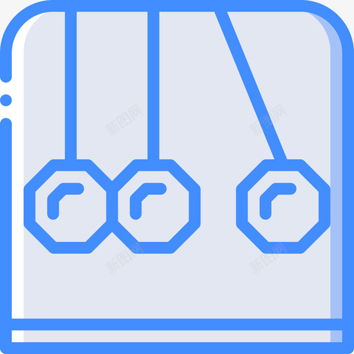 纽顿摇篮游戏开发4蓝色图标svg_新图网 https://ixintu.com 游戏开发4 纽顿摇篮 蓝色