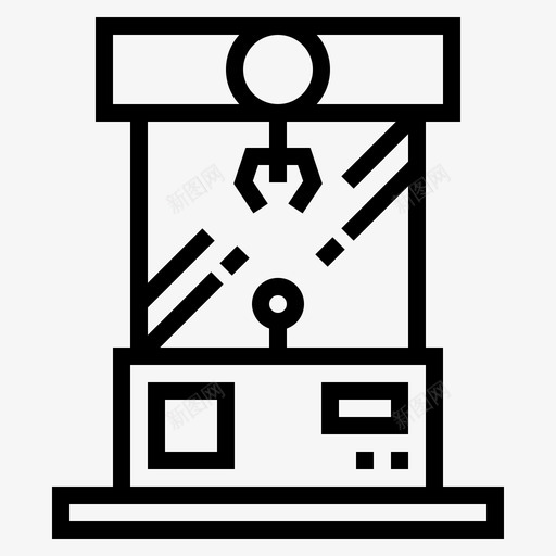 起重机械爪机娱乐图标svg_新图网 https://ixintu.com 吊钩 娱乐 展览会 游戏 爪机 起重机械