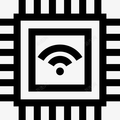 Cpu智能城市3线性图标svg_新图网 https://ixintu.com Cpu 智能城市3 线性