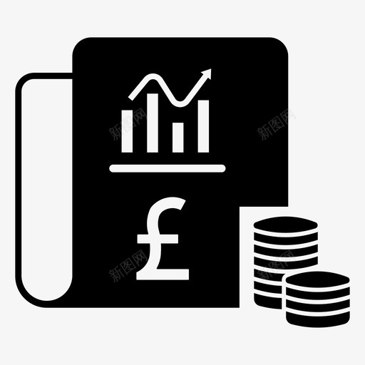 英镑资产负债表会计硬币图标svg_新图网 https://ixintu.com 会计 文件分析 硬币 英镑资产负债表 财务