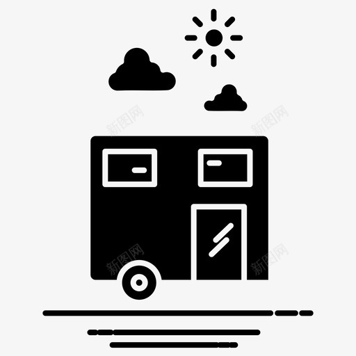 建筑家天气图标svg_新图网 https://ixintu.com 天气 家 建筑