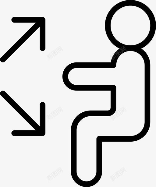 人性化空调化座椅图标svg_新图网 https://ixintu.com 人性化 座椅 空调化 通勤瘦身 通风