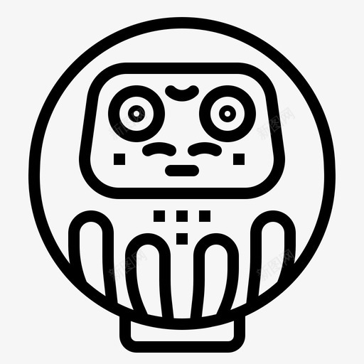 达鲁玛文化财富图标svg_新图网 https://ixintu.com 文化 日本 日本概况 玩具 财富 达鲁玛