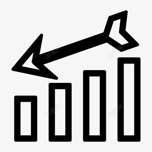图表丢失成本下降图形图标svg_新图网 https://ixintu.com 下降 下降图形 丢失图表 低 图表丢失 成本 用户界面和网页设计图标