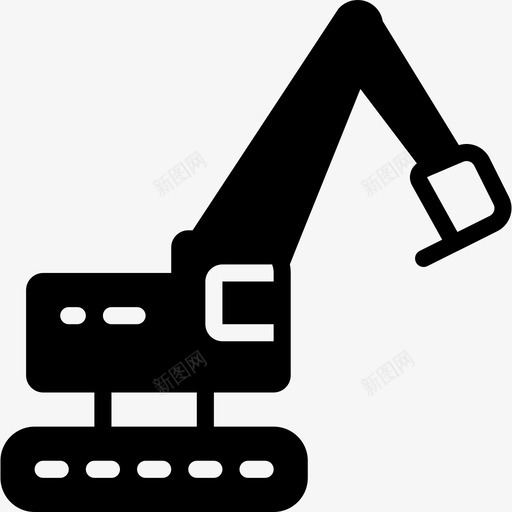 挖掘机工业43填料图标svg_新图网 https://ixintu.com 填料 工业43 挖掘机