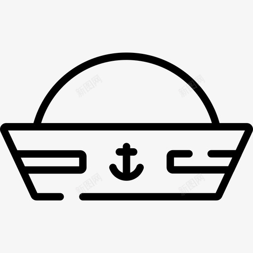 水手帽海盗34直系图标svg_新图网 https://ixintu.com 水手帽 海盗34 直系