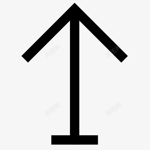 向上箭头指针顶部图标svg_新图网 https://ixintu.com 向上箭头 指针 顶部