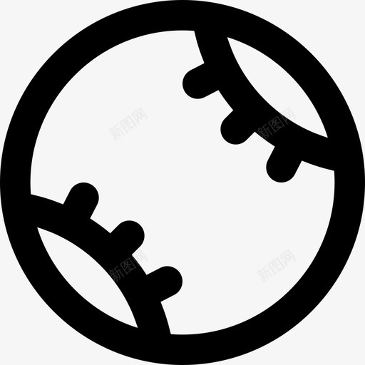 棒球运动59直线型图标svg_新图网 https://ixintu.com 棒球 直线型 运动59