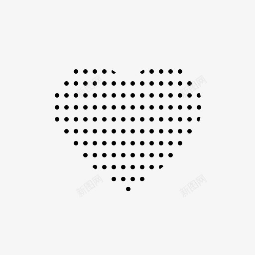 心点爱图标svg_新图网 https://ixintu.com 心 情人节 点 爱