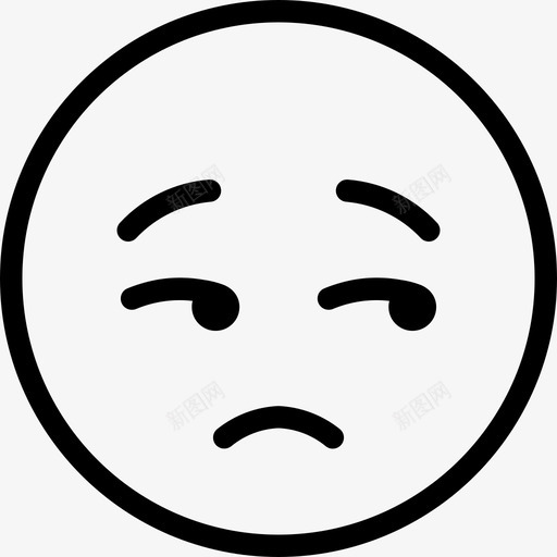 未修饰的脸表情符号情绪图标svg_新图网 https://ixintu.com 情绪 未修饰的脸 笑脸 表情符号