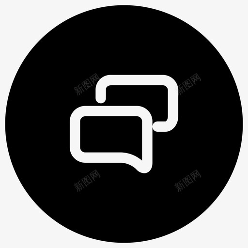 对话按钮聊天图标svg_新图网 https://ixintu.com web用户界面 对话 按钮 消息 用户界面按钮 聊天 语音气泡