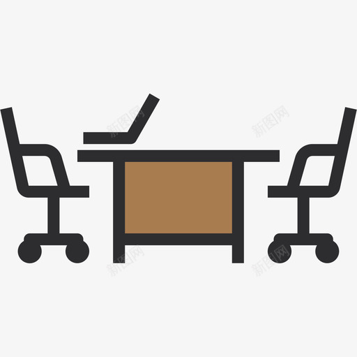 会议室会议3线性颜色图标svg_新图网 https://ixintu.com 会议3 会议室 线性颜色