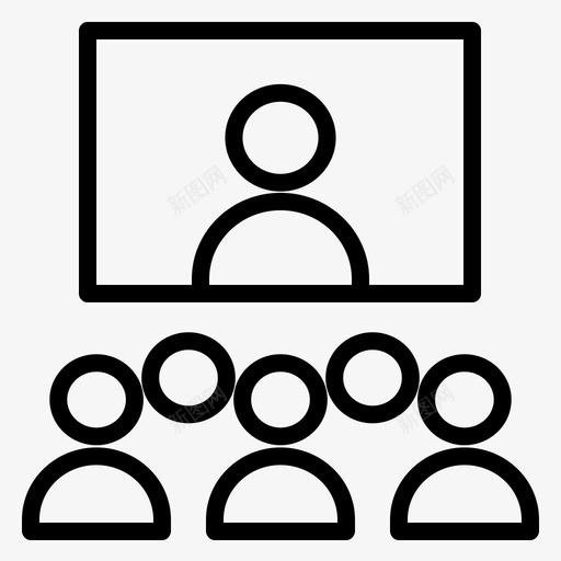 听众会议客户服务图标svg_新图网 https://ixintu.com 会议 听众 客户服务 小组 支持 用户
