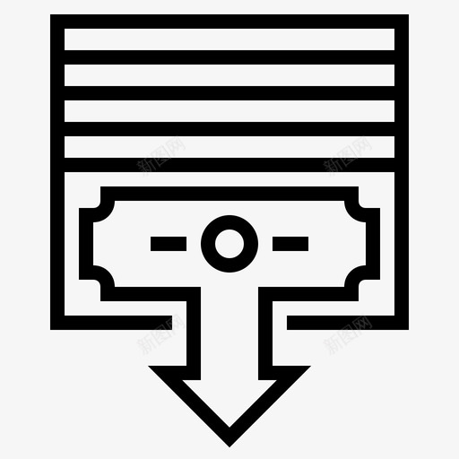减少危机堕落图标svg_新图网 https://ixintu.com 减少 危机 堕落 损失 生意 财务