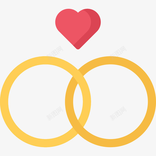 结婚戒指结婚80平的图标svg_新图网 https://ixintu.com 平的 结婚80 结婚戒指