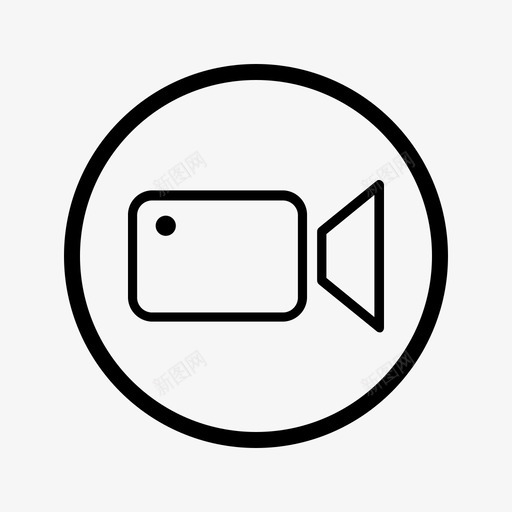 摄像头应用程序视频图标svg_新图网 https://ixintu.com 应用程序 摄像头 网络 视频