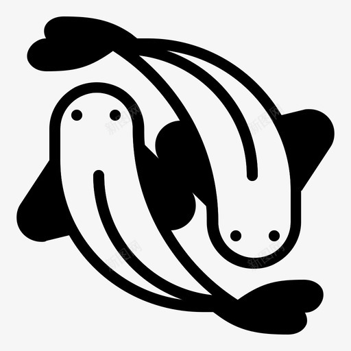 鲤鱼中国新年鱼图标svg_新图网 https://ixintu.com 中国新年 中国新年铭文 农历 财富 鱼 鲤鱼