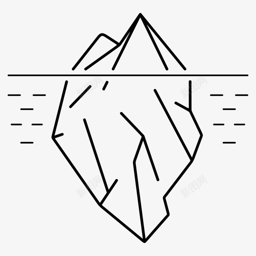 冰山南极无意识图标svg_新图网 https://ixintu.com 冰山 南极 无意识