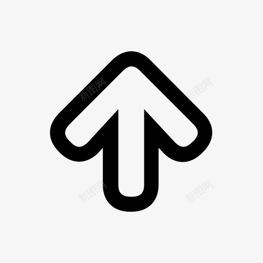 上箭头指路图标svg_新图网 https://ixintu.com 上箭头 指路